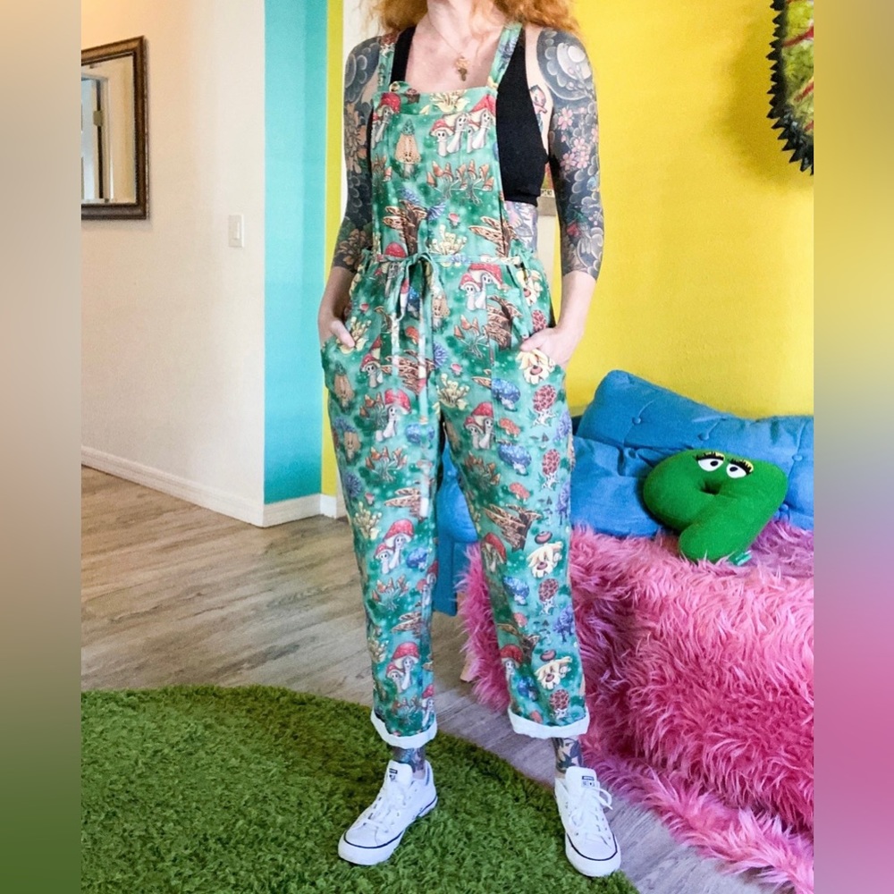 Crescent Creepers Mushroom Overalls